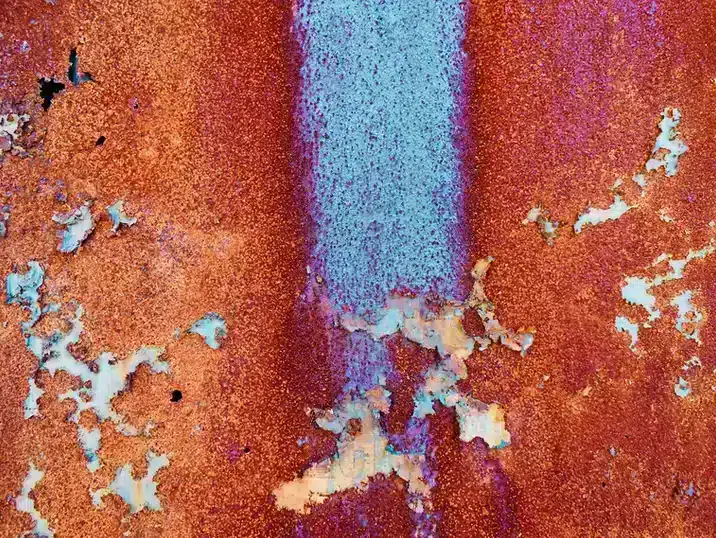 Detail van oxidatie