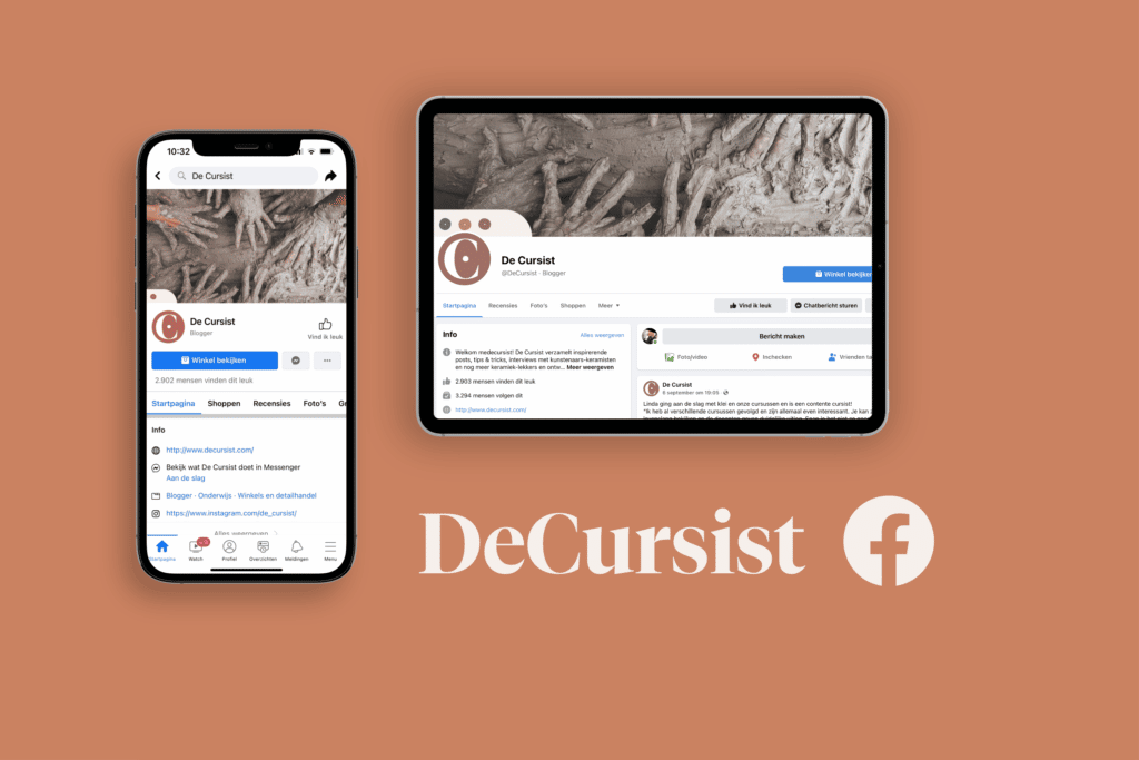 Cursist facebook screenshot gsm en computer